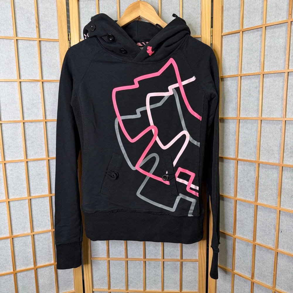 Stylish Black and Pink Hoodie